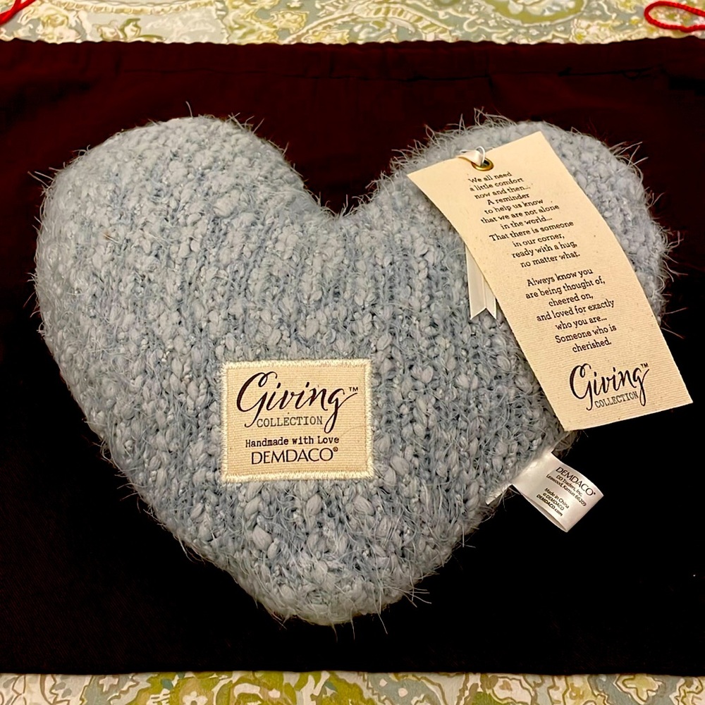 Demdaco Giving Collection Comfort Pillow Light Blue